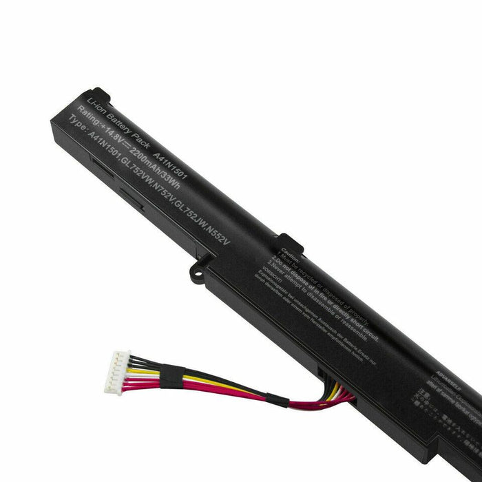 A41N1501 New Compatible Asus N752 N752V N752VW N752VX N752VX-GC197T Battery 33WH - LaptopBatteries.ca