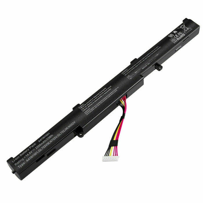 A41N1501 New Compatible Asus N552VW-FI043T N552VW-FI202T N552VW-FW026T Battery 33WH - LaptopBatteries.ca