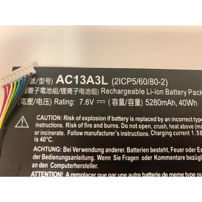 AC13A3L New Acer Aspire P3-131-4602 P3-131-4833 P3-171 P3-171-3322Y2G12AS P3-171-3322Y4G06AS P3-171-5333Y4G12AS P3-171-6820 Battery 40Wh - LaptopBatteries.ca