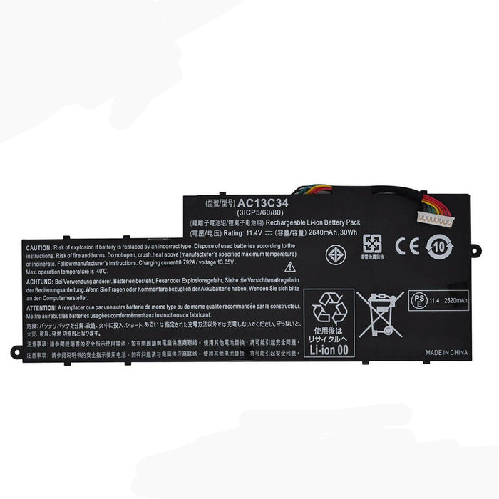 AC13C34 New Compatible Acer Aspire KT.00303.005 KT.00303.010 Battery 30WH - LaptopBatteries.ca