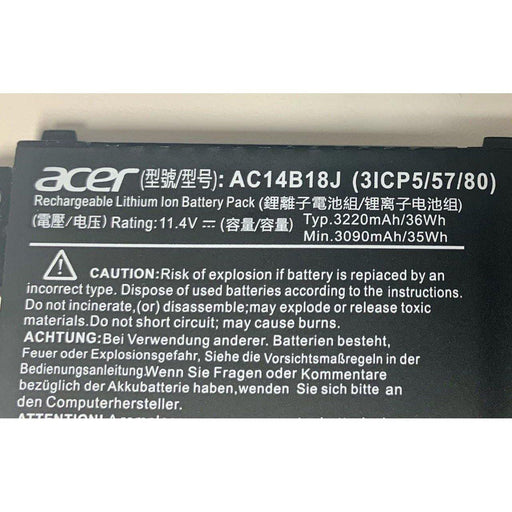 AC14B18J New Genuine Acer Aspire 3 A315-56-30V0 A315-56-32NT A315-56-55DR Battery 36Wh - LaptopBatteries.ca