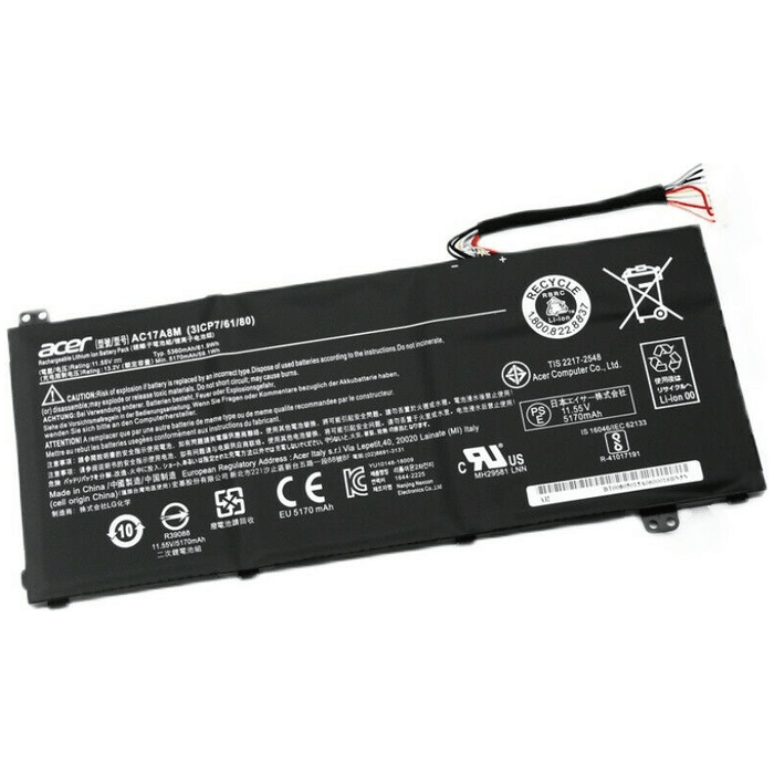 AC17A8M New Genuine Acer KT.0030G.018 Battery 61Wh - LaptopBatteries.ca