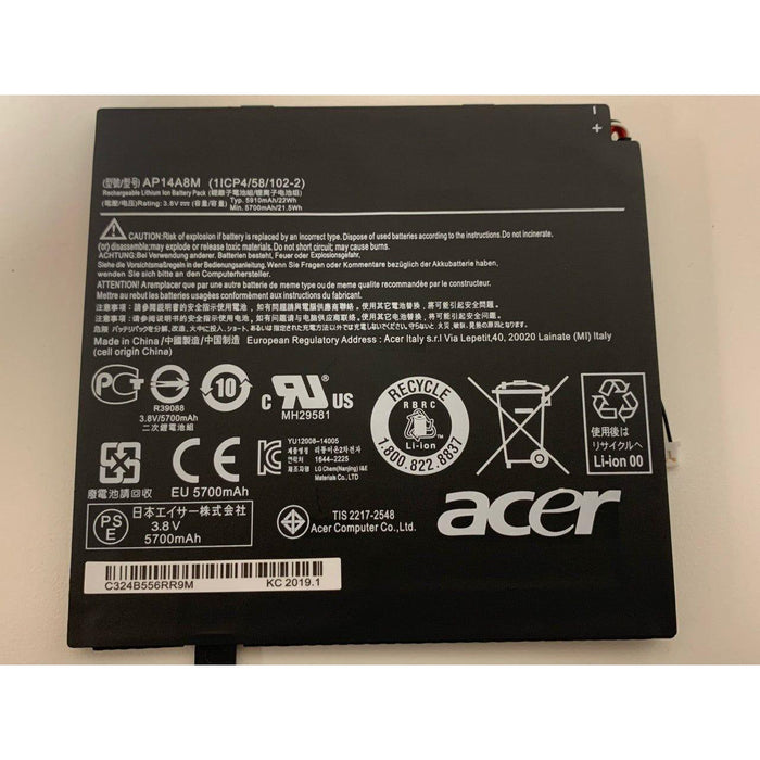 AP14A8M New Acer Iconia Tab A3-A20 A3-A20FHD Tablet Battery 22Wh - LaptopBatteries.ca