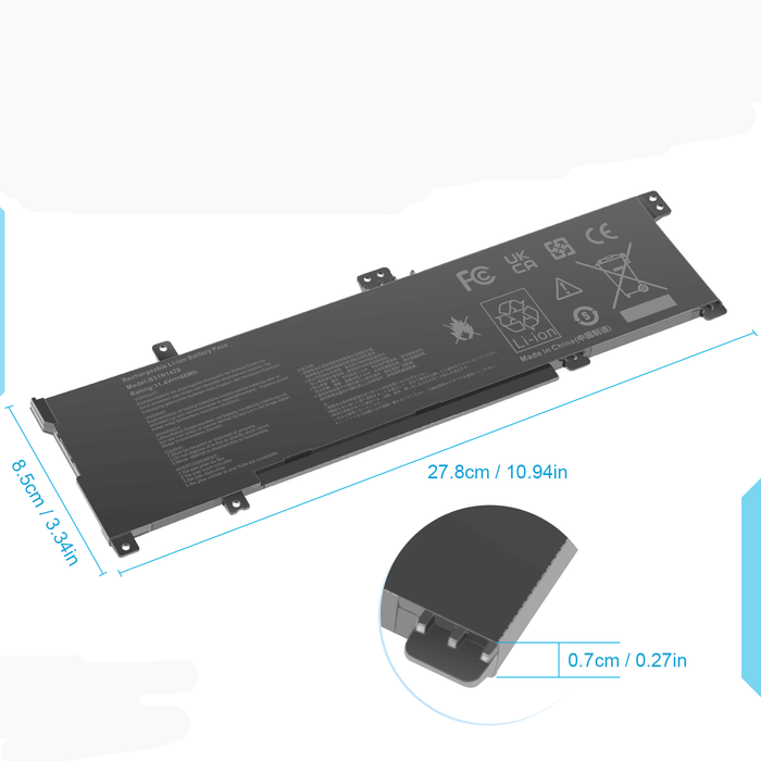 B31N1429 New Compatible Asus A501LB A501LX A501UB A501UQ A501UW A501UX Battery 48WH - LaptopBatteries.ca