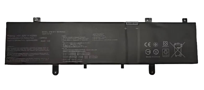 New Compatible Asus Vivobook B31N1632 Battery 42WH