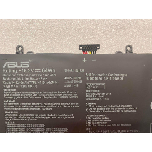 B41N1526 New Genuine Asus ROG Strix GL502VE GL502VM GL502VMK GL502VT Battery 64WH - LaptopBatteries.ca