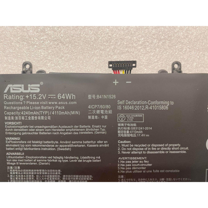 B41N1526 New Genuine Asus ROG Strix FX60VM Battery 64WH - LaptopBatteries.ca