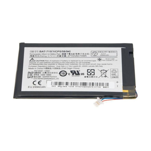 BAT-715 New Genuine Acer Iconia Tablet 1ICP5/58/94 KT.0010G.002 1ICP5/60/80 KT.00103.001 Battery 10Wh - LaptopBatteries.ca