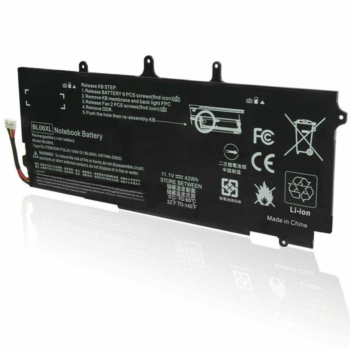 BL06XL New Compatible HP 722236-171 722236-1C1 722236-2C1 722297-005 Battery 42WH - LaptopBatteries.ca