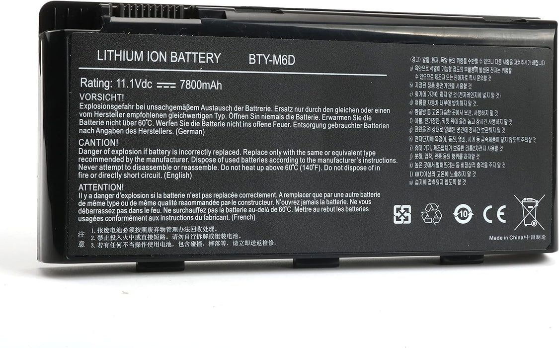 BTY-M6D New Genuine MSI GX680 GX680R GX780 GX780DX GX780DXR GX780R GX60 Battery 87Wh - LaptopBatteries.ca