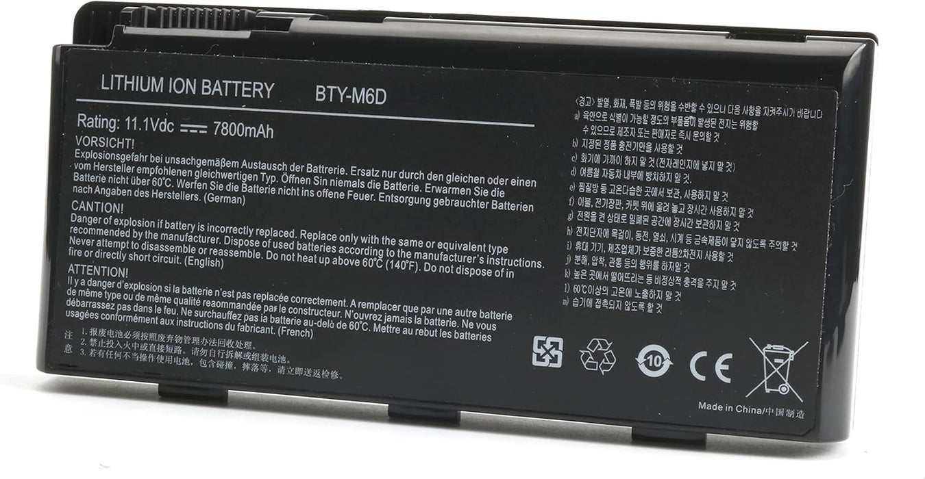 BTY-M6D New Genuine MSI GT780DX-263US GT780DXR-095US GT780DXR-446US Battery 87Wh - LaptopBatteries.ca