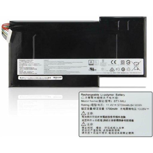 BTY-M6J New Genuine MSI BTY-U6J Battery 65Wh - LaptopBatteries.ca