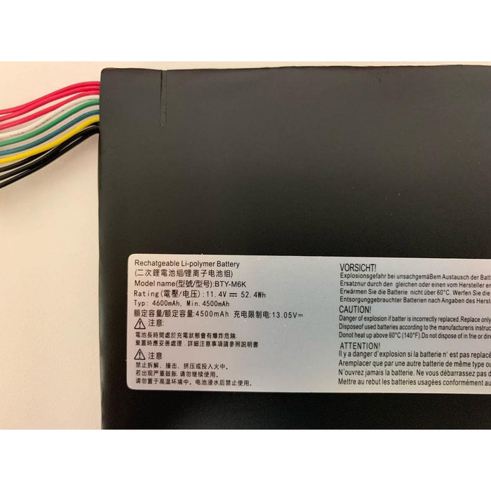 BTY-M6K New Genuine MSI GF75 8RD-074FR 8RD-019CN 8RD-017CN 8RD-050XFR 8RD-002 8RD-204TR Battery 52.4Wh - LaptopBatteries.ca