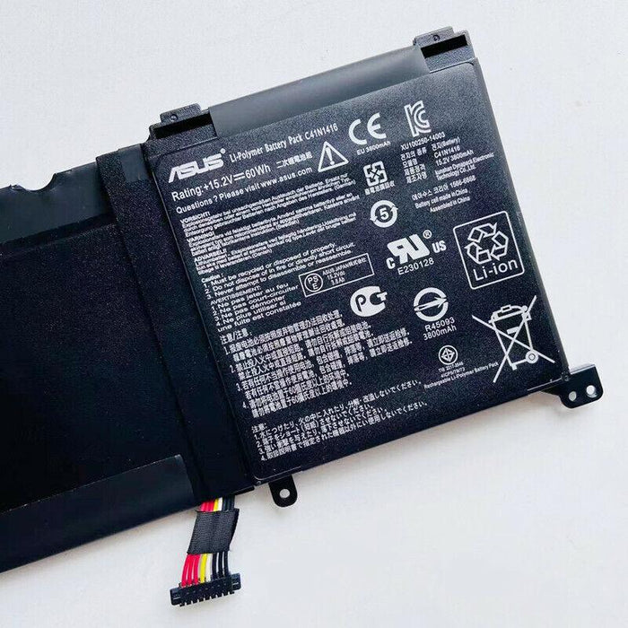 C41N1416 New Genuine Asus ZenBook UX501 UX501J Battery 60WH - LaptopBatteries.ca