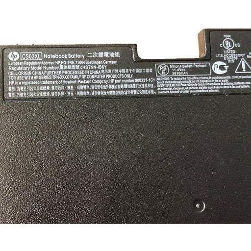 CS03XL New Genuine HP Zbook 15U G3 Mobile Workstation V1H61UT V1H59UT T8R82AW Battery 46Wh - LaptopBatteries.ca