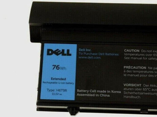 H6T9R New Genuine Dell 05WFK6 Tablet Laptop Battery 76WH - LaptopBatteries.ca