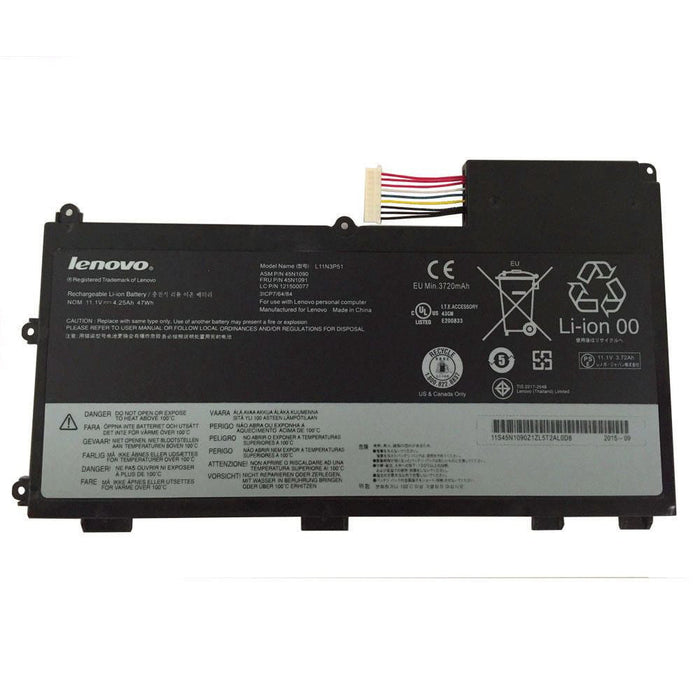 L11N3P51 New Genuine Lenovo ThinkPad T430U V490U V490UA V590U Ultrabook Battery 47Wh L11N3P51 - LaptopBatteries.ca