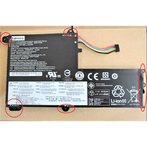 L15C3PB1 New Genuine Lenovo Flex 5-1470 5-1570 Battery 52.5WH - LaptopBatteries.ca