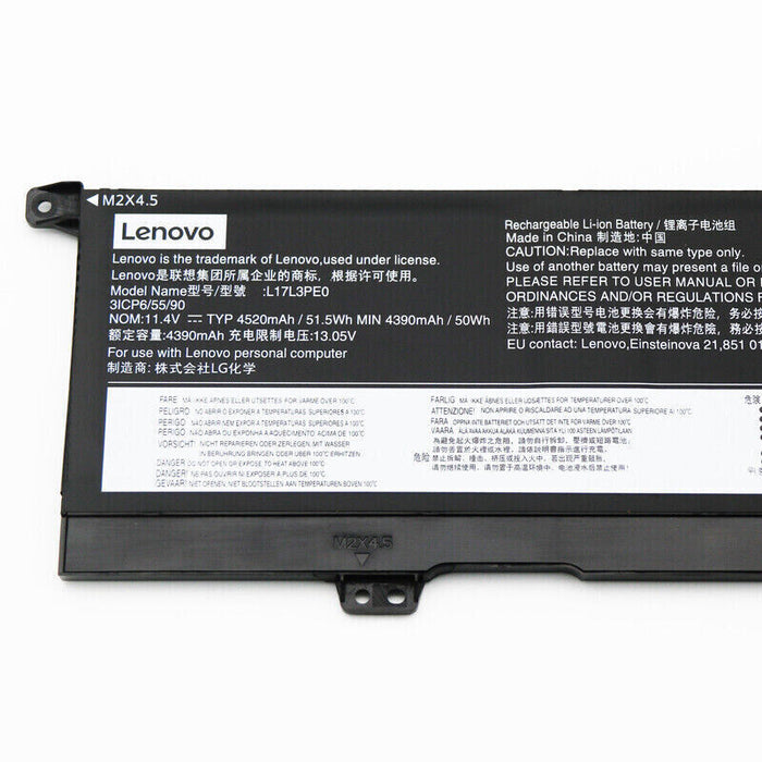 L17L3PE0 New Genuine Lenovo L17C3PE0 L17M3PE0 Battery 51.5WH - LaptopBatteries.ca