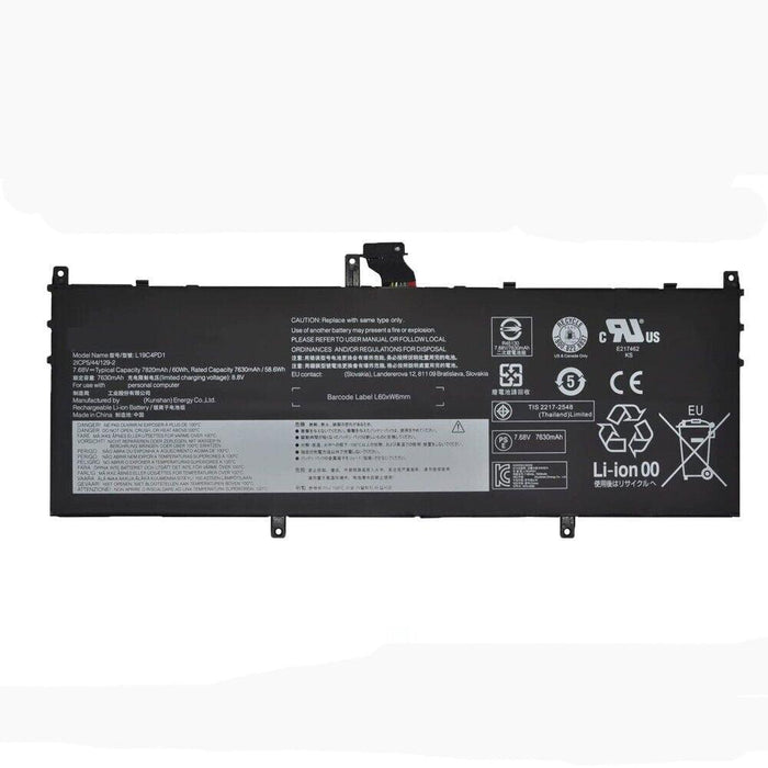 L19C4PD1 New Compatible Lenovo L19D4PD1 L19M4PD1 Battery 60WH - LaptopBatteries.ca