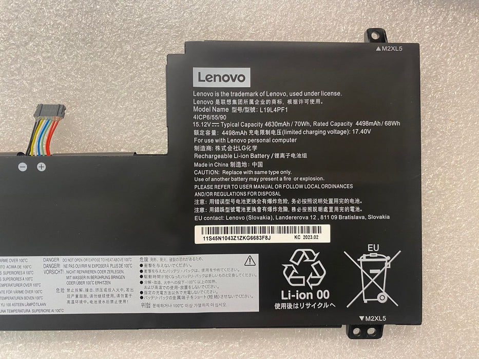 New Genuine Lenovo IdeaPad L19C4PF1 L19L4PF1 L19M4PF1 Battery 70WH - LaptopParts.ca