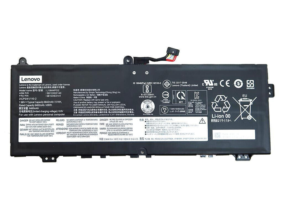 L19M4PG2 New Genuine Lenovo L19L4PG2 L19D4PG2 Battery 51WH - LaptopBatteries.ca