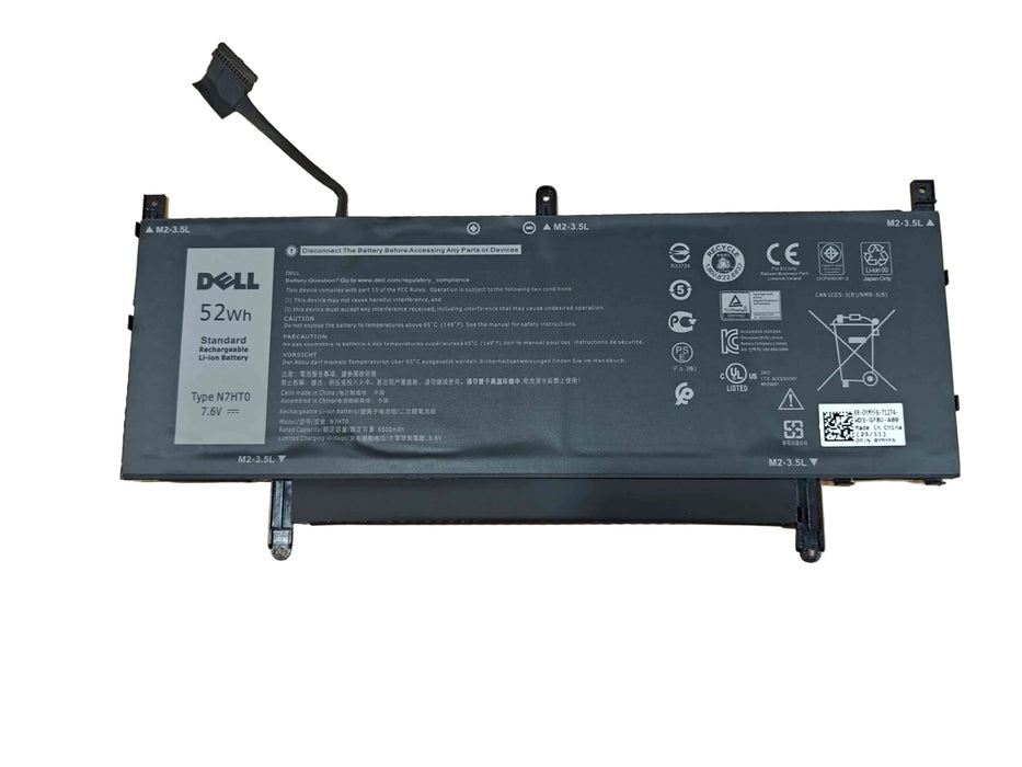 New Genuine Dell Latitude 9510 Battery 0N7HT0 N7HT0 52WH - LaptopParts.ca