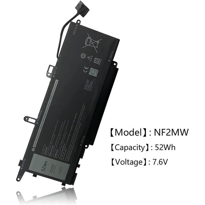 NF2MW New Compatible Dell Latitude 085XM8 8W3YY Battery 52WH - LaptopBatteries.ca