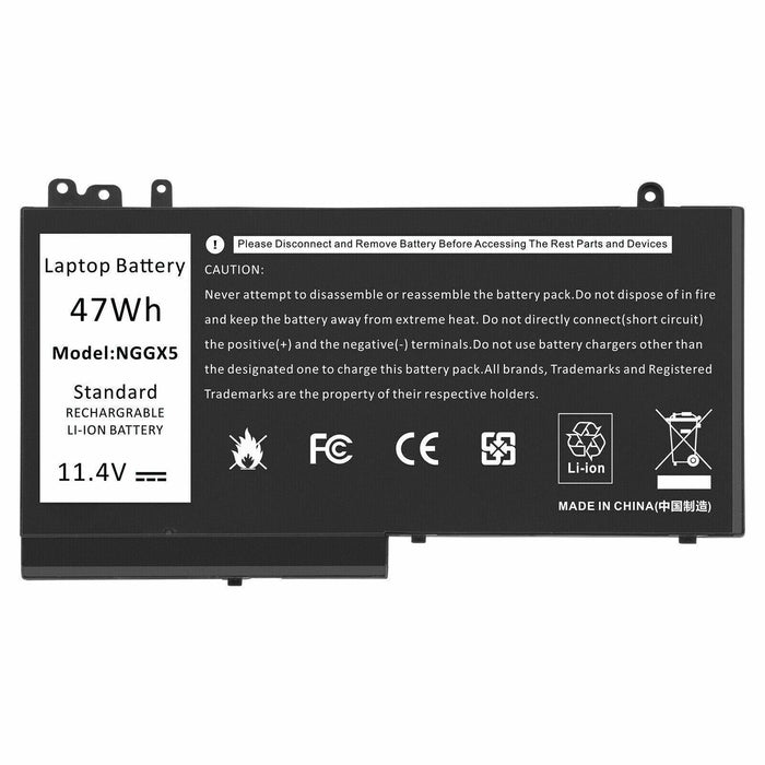 NGGX5 New Compatible Dell Latitude 0JY8D6 RDRH9 W9FNJ Battery 47WH - LaptopBatteries.ca