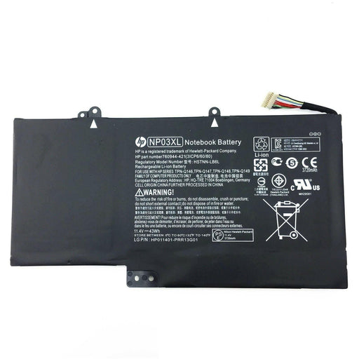 NP03XL New Genuine HP HSTNN-LB6L 760944-421 TPN-Q146 3ICP6/60/80 Battery 43Wh - LaptopBatteries.ca