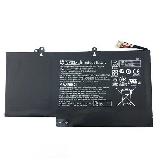 NP03XL New Genuine HPTPN-Q147 TPN-Q148 TPN-Q149 761230-005 Battery 43Wh - LaptopBatteries.ca