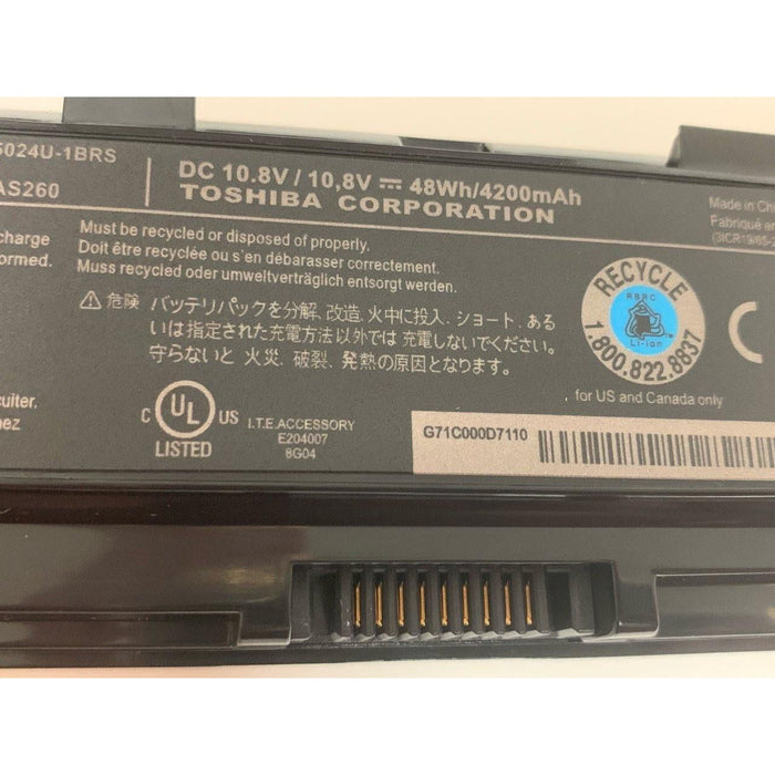 PA5024U-1BRS New Genuine Toshiba Satellite Pro M800 M800D M801 M801D M805 M805D Battery 48Wh - LaptopBatteries.ca