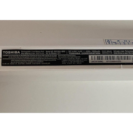 PA5186U-1BRS New Genuine Toshiba Satellite Pro S50-B S50D-B S50Dt-B S50t-B Battery 45Wh - LaptopBatteries.ca