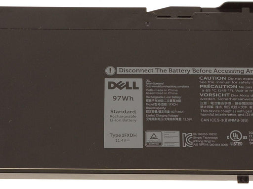 1FXDH New Dell OEM Original Latitude 5501 / Precision 3541 6-Cell 97Wh Laptop Battery - 1FXDH - LaptopBatteries.ca