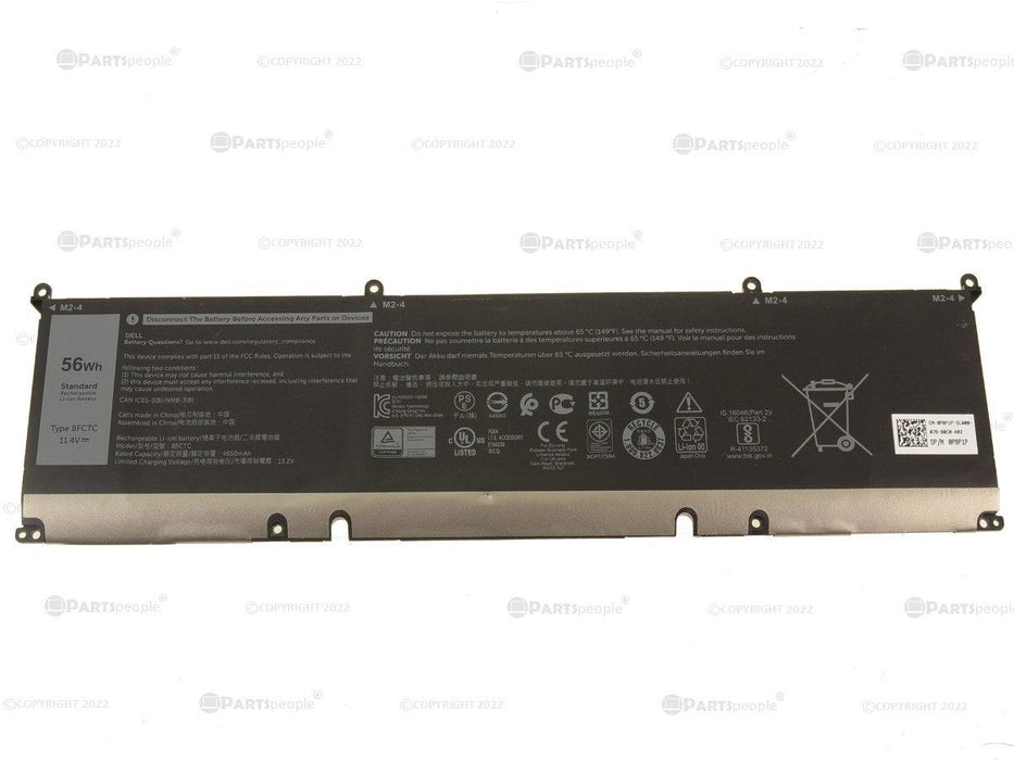 8FCTC Dell OEM Original XPS 15 (9500) 3-Cell 56Wh Battery - w/ 1 Year Warranty - LaptopBatteries.ca