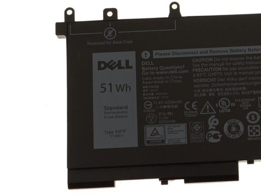 93FTF New Dell OEM Original Latitude 5580 / 5480 / 5280 3-Cell 51Wh Laptop Battery - 93FTF - LaptopBatteries.ca