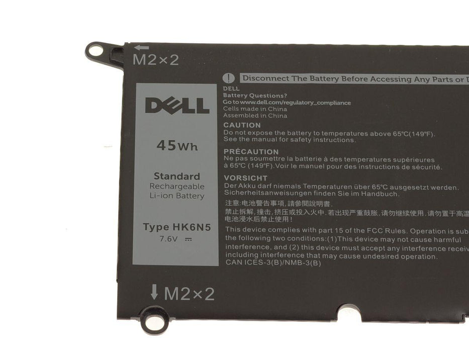 HK6N5 Dell OEM Original Inspiron 13 (7390) 2-in-1 / Latitude 3301 4-Cell 45Wh Battery - w/ 1 Year Warranty - LaptopBatteries.ca