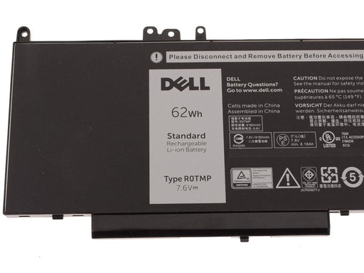 R0TMP New Dell OEM Latitude E5450 / E5550 4-cell 62Wh Original Laptop Battery - R0TMP - LaptopBatteries.ca