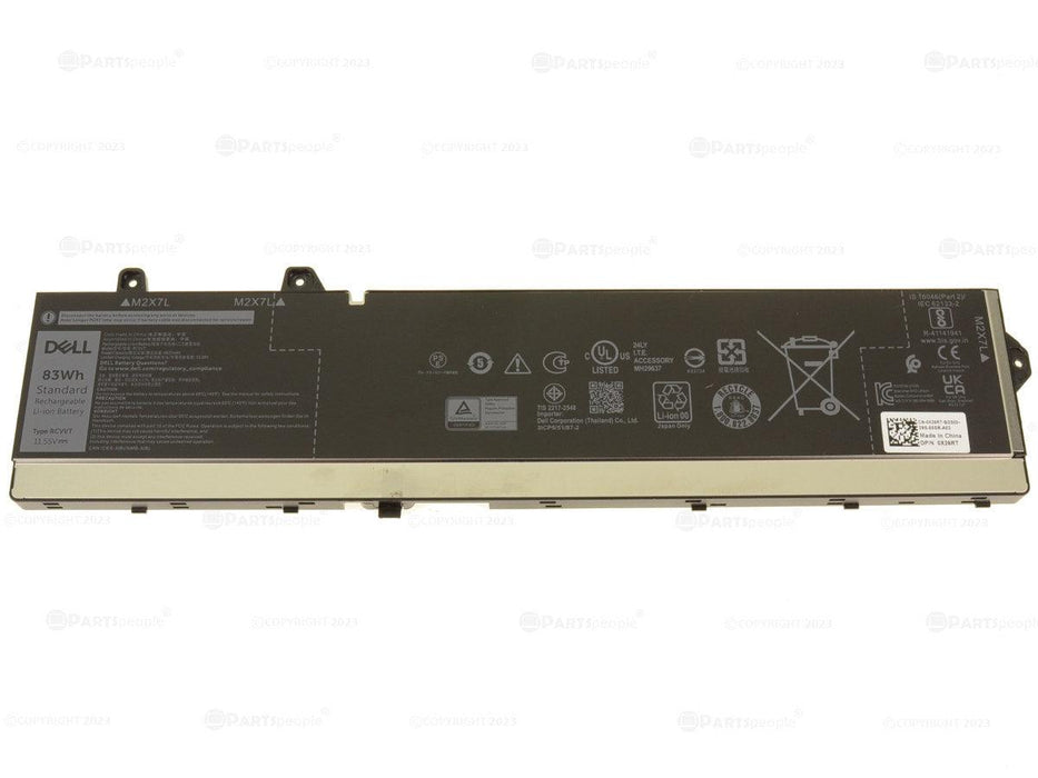 RCVVT Dell OEM Original Precision 7770 7670 7780 7680 6-Cell 83Wh Laptop Battery - w/ 1 Year Warranty - LaptopBatteries.ca