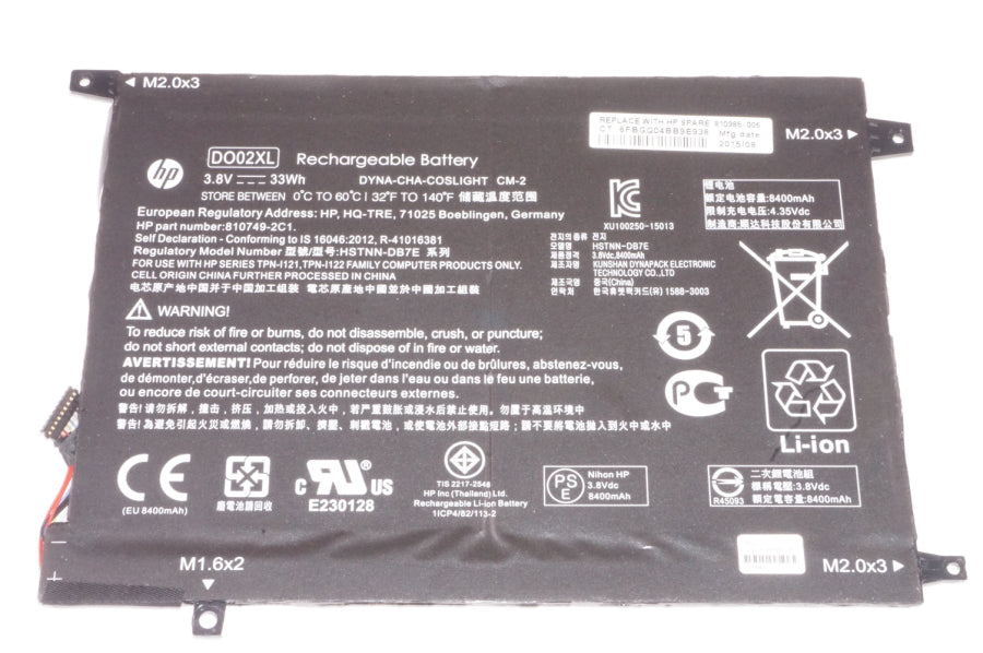 New Pavilion X2 210 G1 HSTNN-LB6Y Hp Main Battery DO02XL - LaptopParts.ca