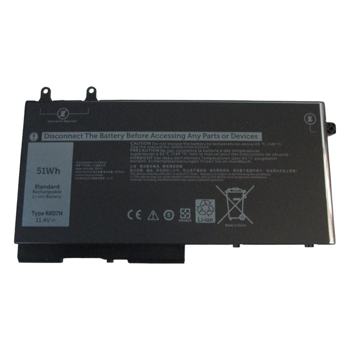R8D7N New Compatible Battery for Dell Latitude 5400 5401 5410 5411 5500 5501 5510 11.4V 51Wh W8GMW 49HG8 TNT6H