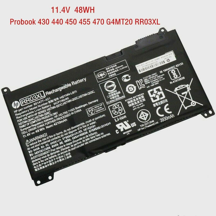 RR03XL New Genuine HP 851610-850 851610-855 RR03048XL HSTNN-PB6W HSTNN-LB7I HSTNN-UB7C Battery 48Wh - LaptopBatteries.ca