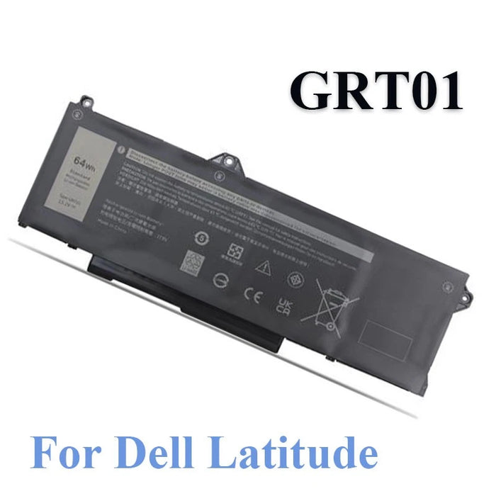 GRT01 New Compatible Dell Latitude 5421 5431 5521 Precision 3561 3571 3470 Battery 0P3TJ R05P0 64Wh