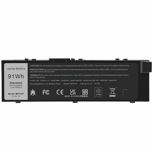 MFKVP New Compatible Dell Precision 15 7510 7520 M7510 17 7710 7720 Battery 91Wh - LaptopBatteries.ca