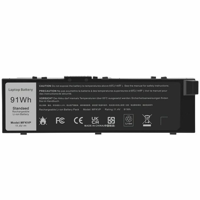 MFKVP New Compatible Dell Precision 15 7510 7520 M7510 17 7710 7720 Battery 91Wh - LaptopBatteries.ca