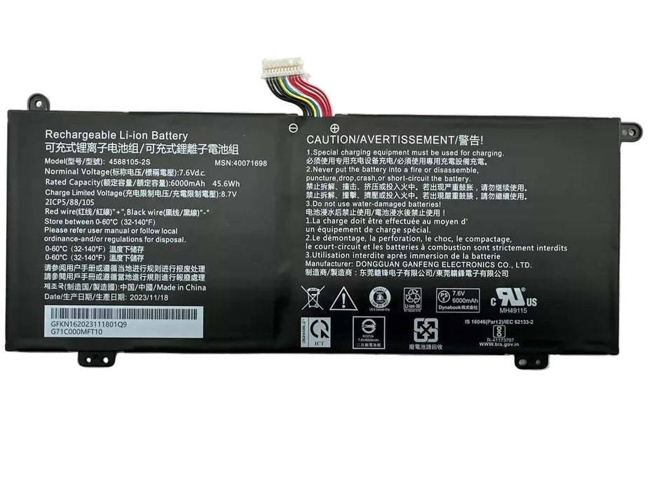 New Genuine Dynabook Satellite PRO C50-H C50-H-108 C50-H-103 Battery 4588105-2S - LaptopParts.ca