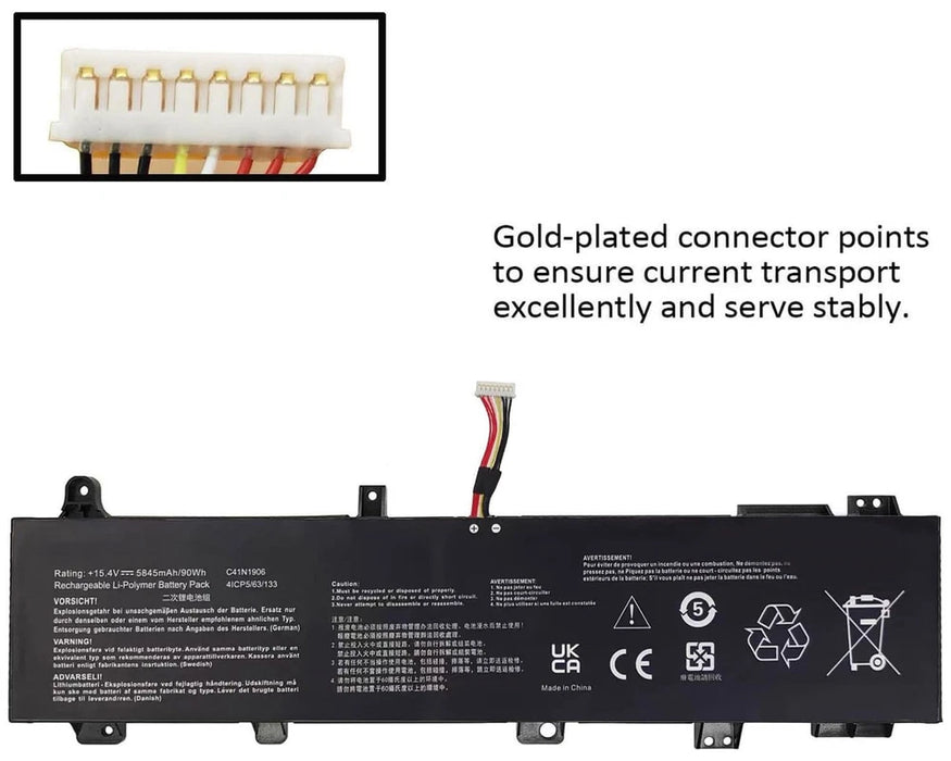 C41N1906-1 New Compatible Asus TUF Gaming A15 FA506 F15 FX506HM A17 FA706II 90Wh