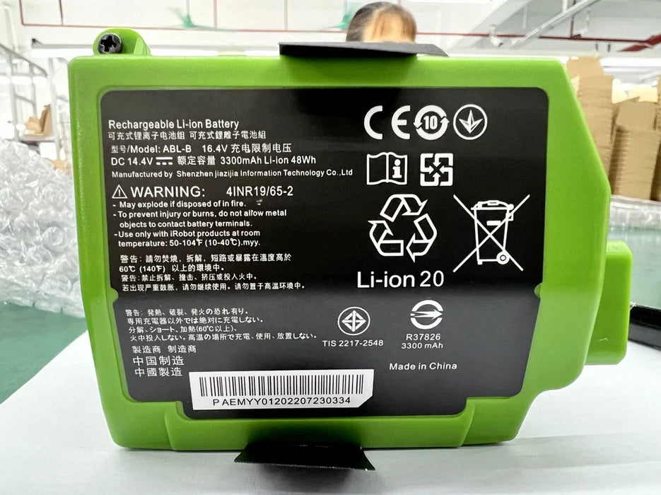 New Compatible iRobot Roomba S9 S9+ S9550 9550 Robot Vacuum ABL-B Battery 48Wh 16.4V