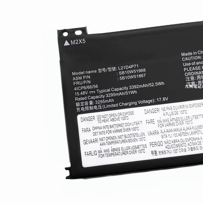 New Compatible Lenovo ThinkPad T14 P14S Battery 52.5WH - LaptopParts.ca