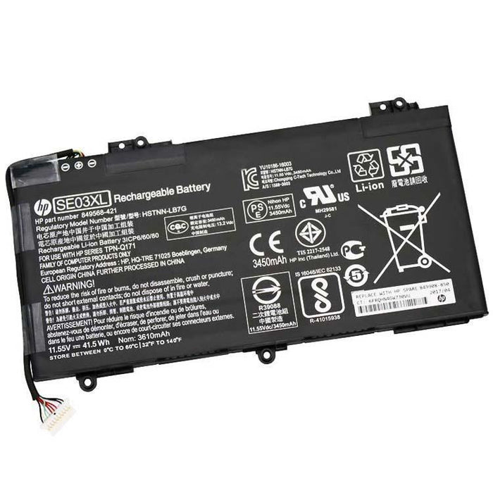 SE03XL New Genuine HP SE03041XL HSTNN-LB7G HSTNN-UB6Z Battery 41.5Wh - LaptopBatteries.ca